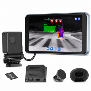 EVIL ENERGY Car Thermal Night Vision System 656ft Detection AI 11-Target Recognition IP67 Waterproof Vehicle Safety Camera Kit