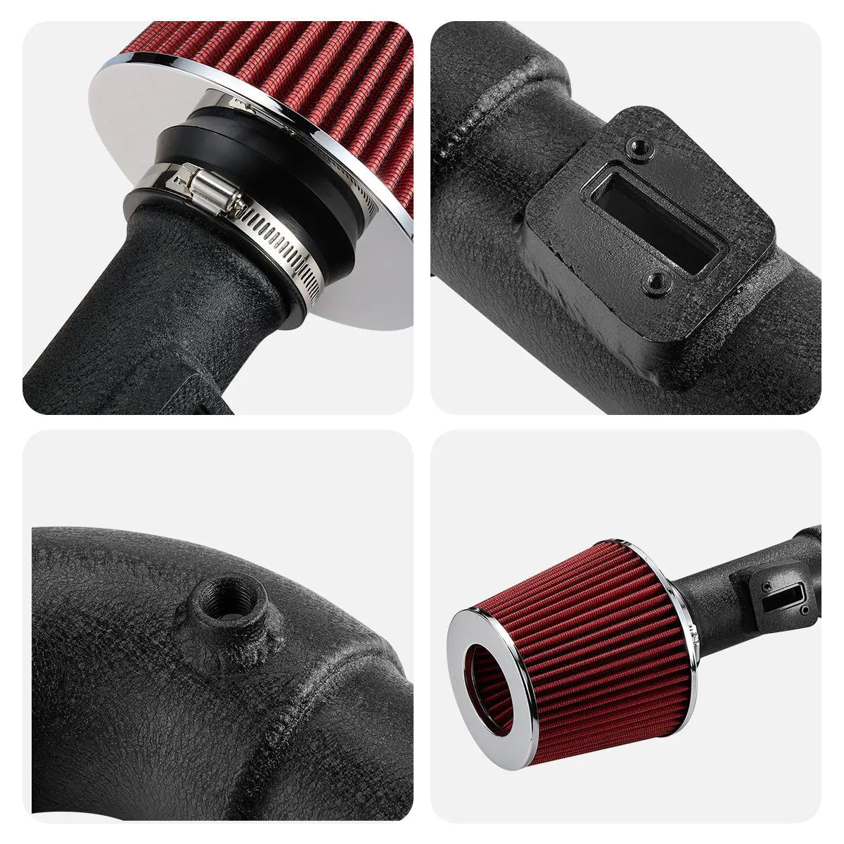 mysite Cold Air Intake Kit w/Filter For 08-17 Nissan 370Z / 08-13 Infiniti G37 3.7L V6|EVIL ENERGY