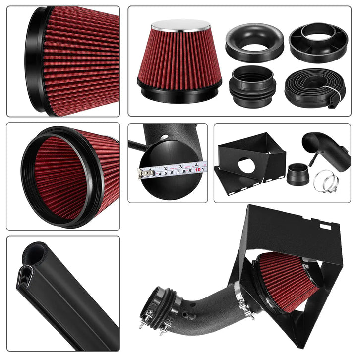 mysite Cold Air Intake Kit w/Filter For 2014-2018 Ram 2500 3500 6.4L V8|EVIL ENERGY
