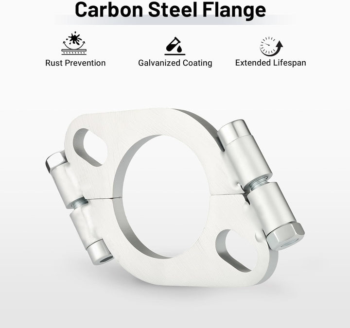 EVIL ENERGY Split Flange Repair Kit, Carbon Steel Exhaust Replacement (2/2.5/3 Inch) - EVILENERGY