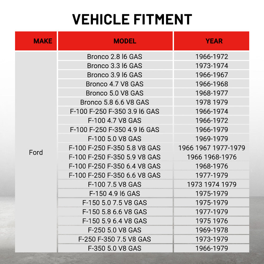 EVIL ENERGY 3ROW-44mm Aluminum Radiator 1966-1979 Ford Bronco & F-100/F-150/F-250/F-350 Series - EVILENERGY