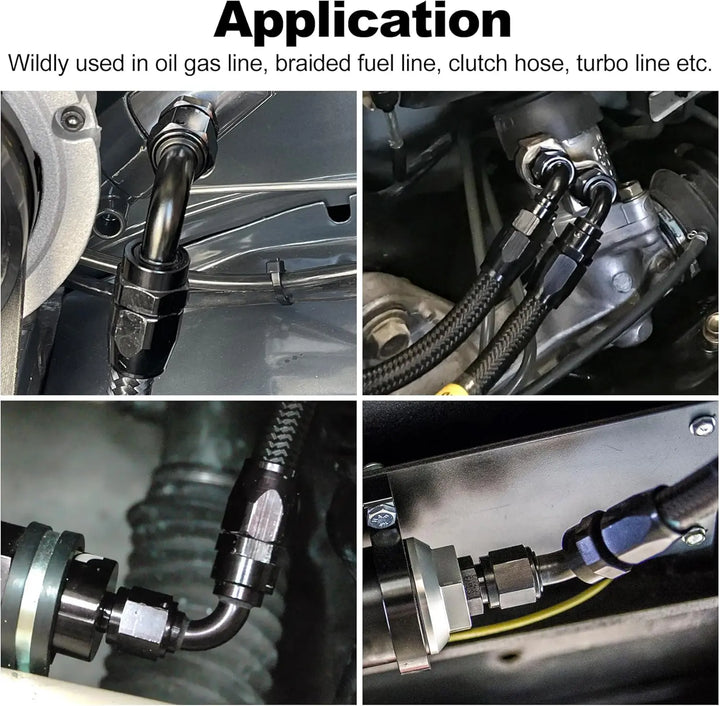 EVILENERGY EVIL ENERGY 4/6/8/10/12/16/20 AN Hose End Fitting Swivel for CPE Braided Hose Black