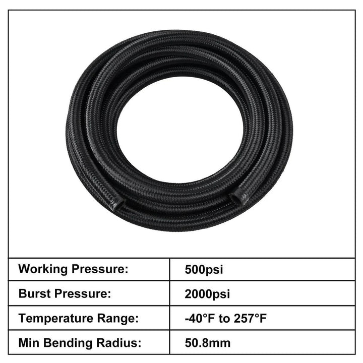 EVIL ENERGY 10-gallon fuel cell kit braided fuel line with 500psi working pressure and 2000psi burst pressure