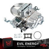 EVIL ENERGY 500 CFM 2-barrel performance carburetor with complete kit including gasket, mounting hardware, and branded box – free shipping and 180-day return guarantee