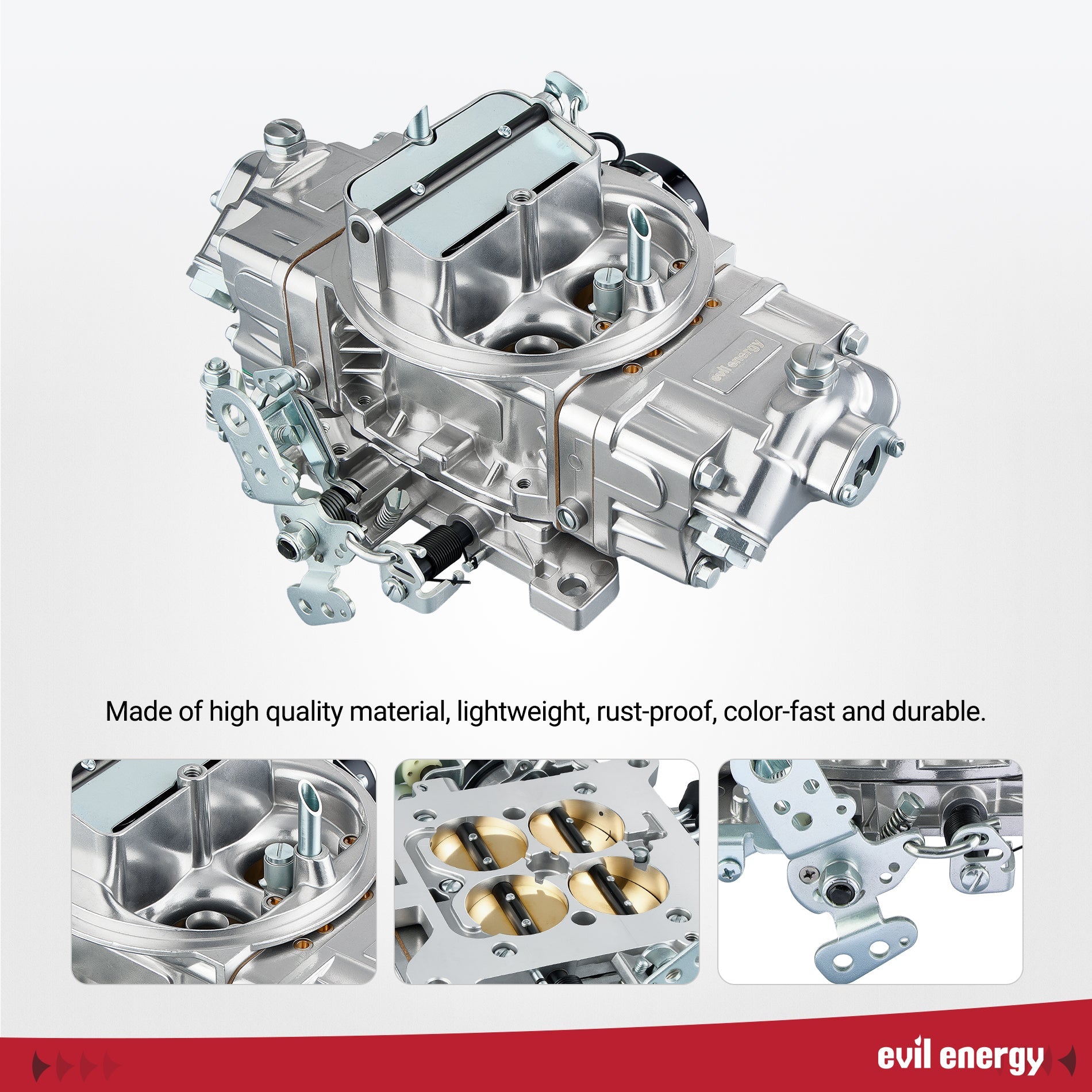 EVIL ENERGY 650 CFM 4 - barrel Carburetor quality, lightweight, rust - proof