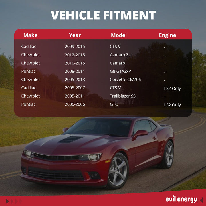 EVIL ENERGY 92MM Electronic Throttle Body - Vehicle Fitment for Cadillac, Chevrolet, Pontiac