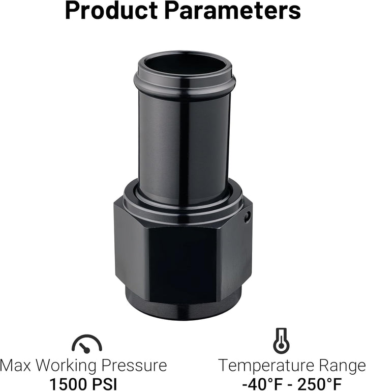 EVIL ENERGY 4/6/8/10AN Female to Barb Hose Fitting 0/45/90 Degree Swivel - EVILENERGY