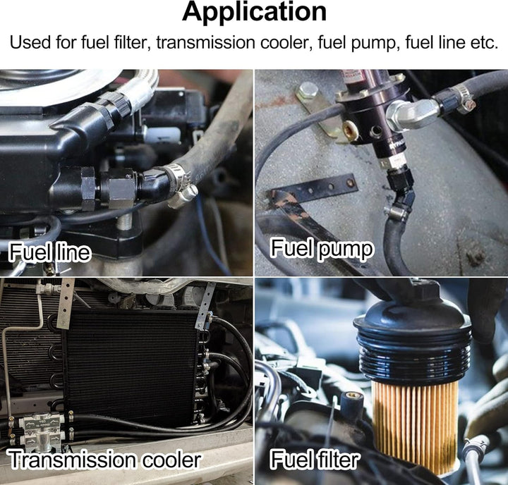 EVIL ENERGY 4/6/8/10AN Female to Barb Hose Fitting 0/45/90 Degree Swivel - EVILENERGY