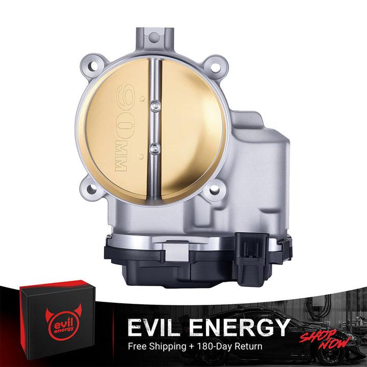 EVIL ENERGY 90mm Electronic Throttle Body - Front View, Free Shipping + 180 - Day Return