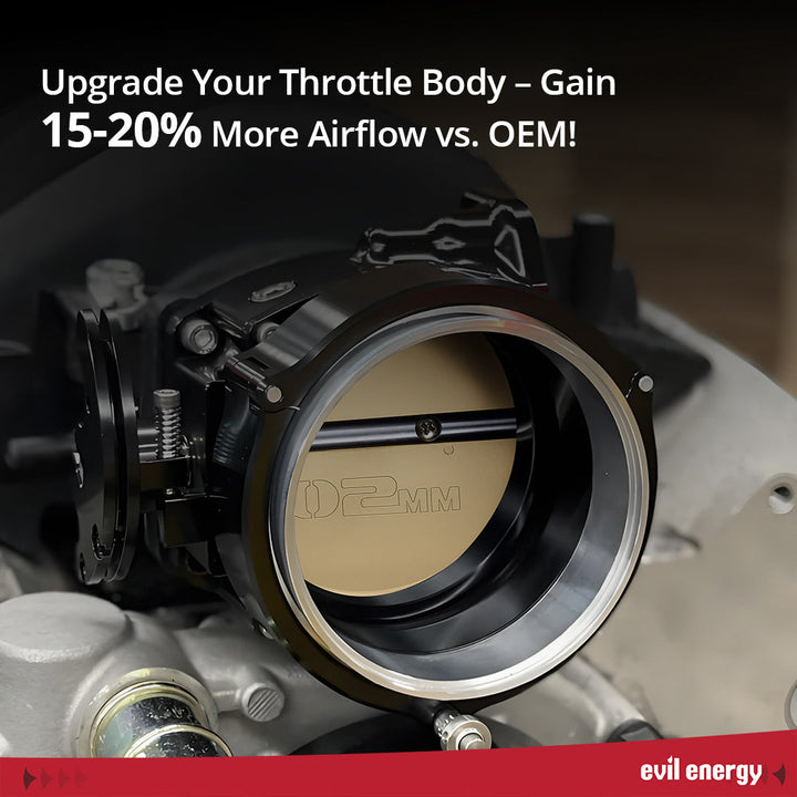 EVIL ENERGY 90mm Electronic Throttle Body - Upgrade for 15 - 20% More Airflow vs OEM