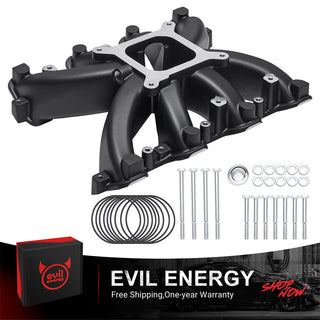 EVIL ENERGY LS Carb Intake Manifold Single Plane 300-131 for GM LS Gen IV LS3/L92/L99/L76 Rectangular Port