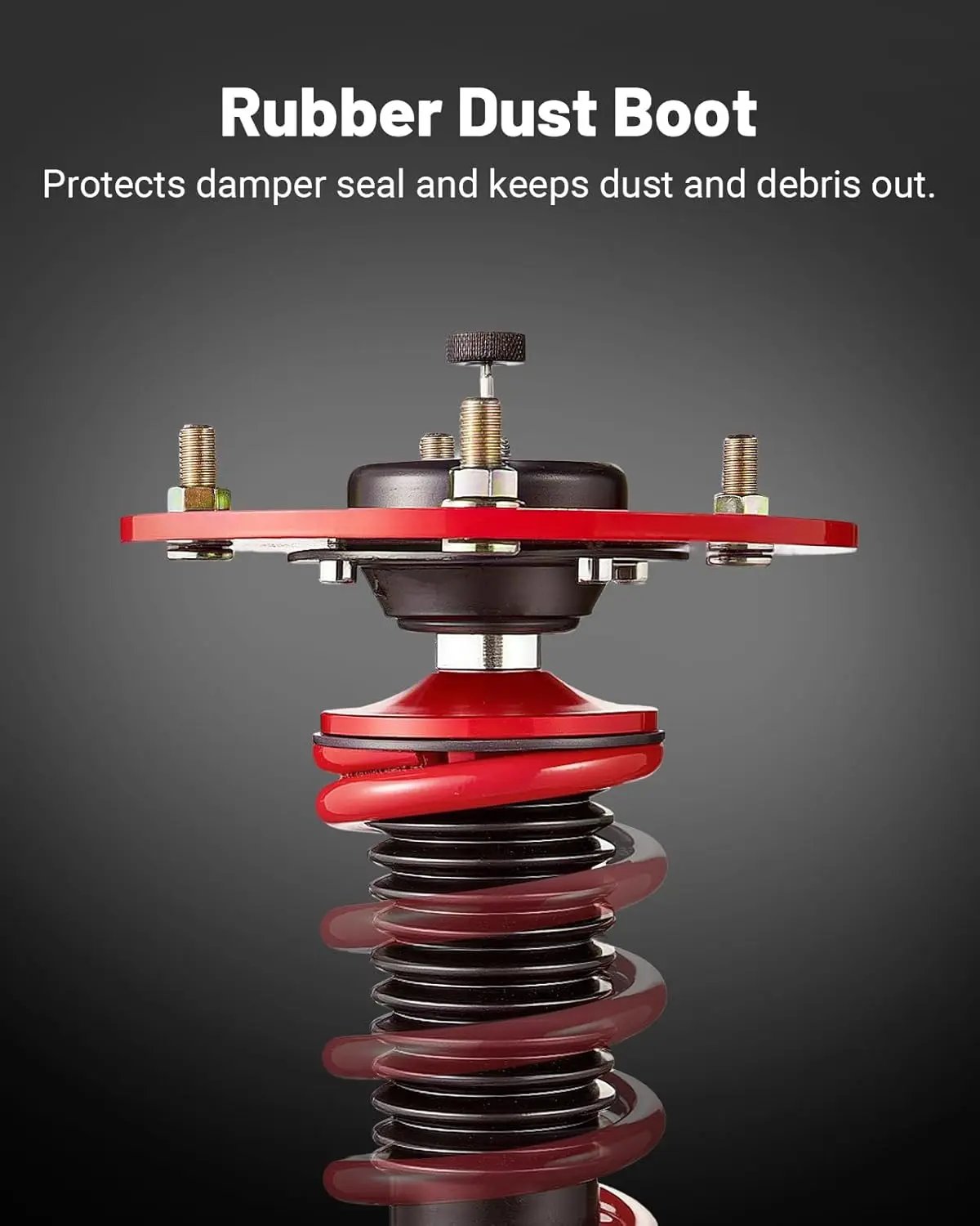 EVILENERGY EVIL ENERGY Coilovers Compatible for BMW 3-Series RWD (F30) 2012-2018, Height Adjustable Coilovers Lowering Kit with 32-Level Damper Adjustment, Coilovers Suspension Kit, Red