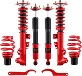 EVIL ENERGY Coilovers Compatible for BMW 3 Series (E36) 316i 318i 318is 320i 323i 325i 325is 328i 318tds 325td 325tds 1990-1999, BMW Z3 1996-2002, Height Adjustable Lowering Kit, Red - EVILENERGY