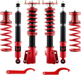 EVIL ENERGY Coilovers Compatible for Scion XB 2004-2006 US Model, for Toyota Echo 2000-2005, Height Adjustable Lowering Kit, Twin-Tube Coilover Suspension Kit for Comfortable Ride, Red