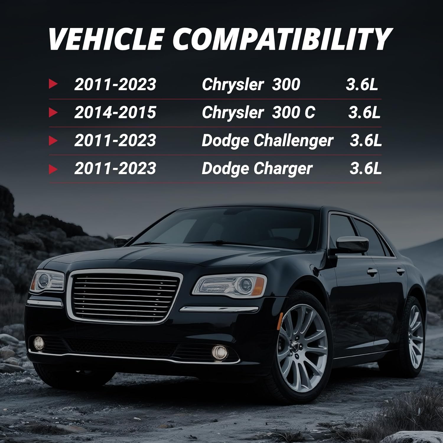 EVIL ENERGY Cold Air Intake Fitment – Chrysler 300/Dodge Challenger/Charger 3.6L (2011-2023)