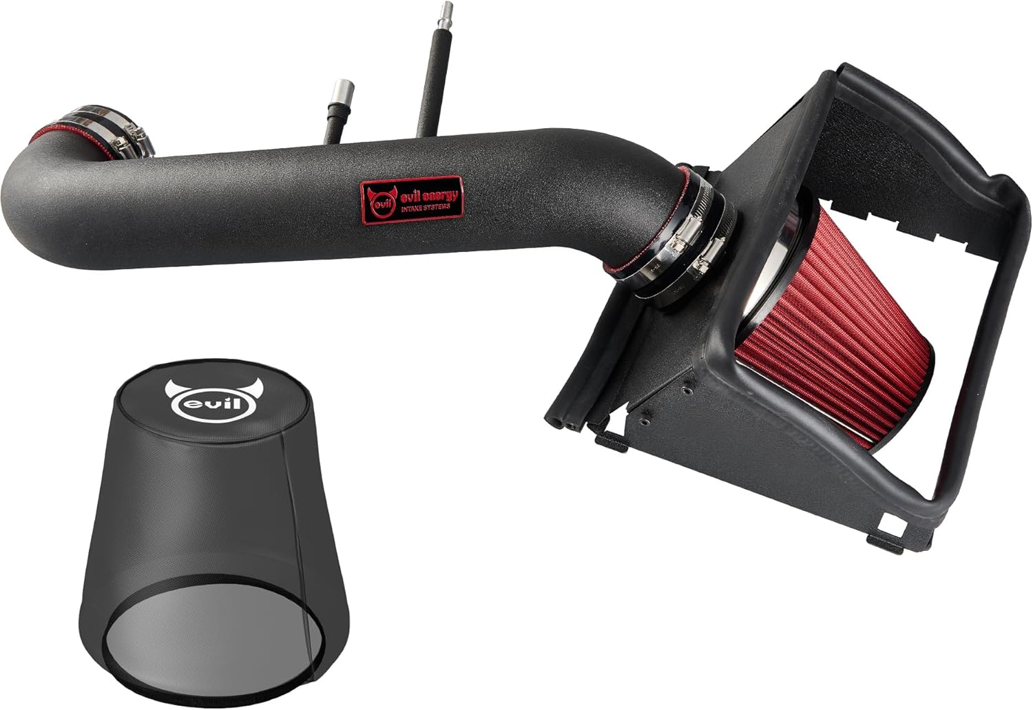 EVIL ENERGY Cold Air Intake kit for 2015-2020 Ford F-150 5.0L, black tube & red filter