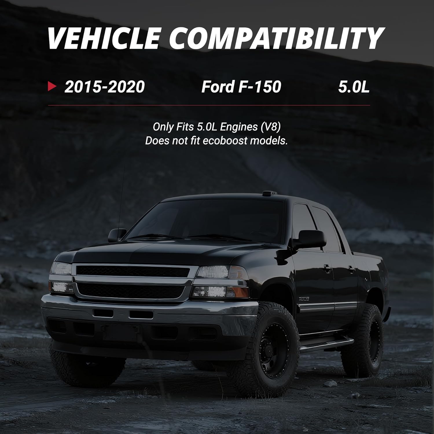 EVIL ENERGY Cold Air Intake vehicle compatibility, 2015-2020 Ford F-150 5.0L