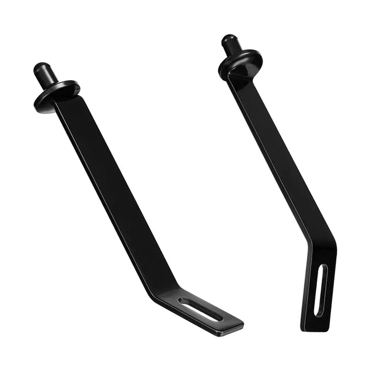 Durable black mounting brackets included with the ram air intake system for 2007.5-2012 Dodge Ram 6.7 Cummins diesel trucks.