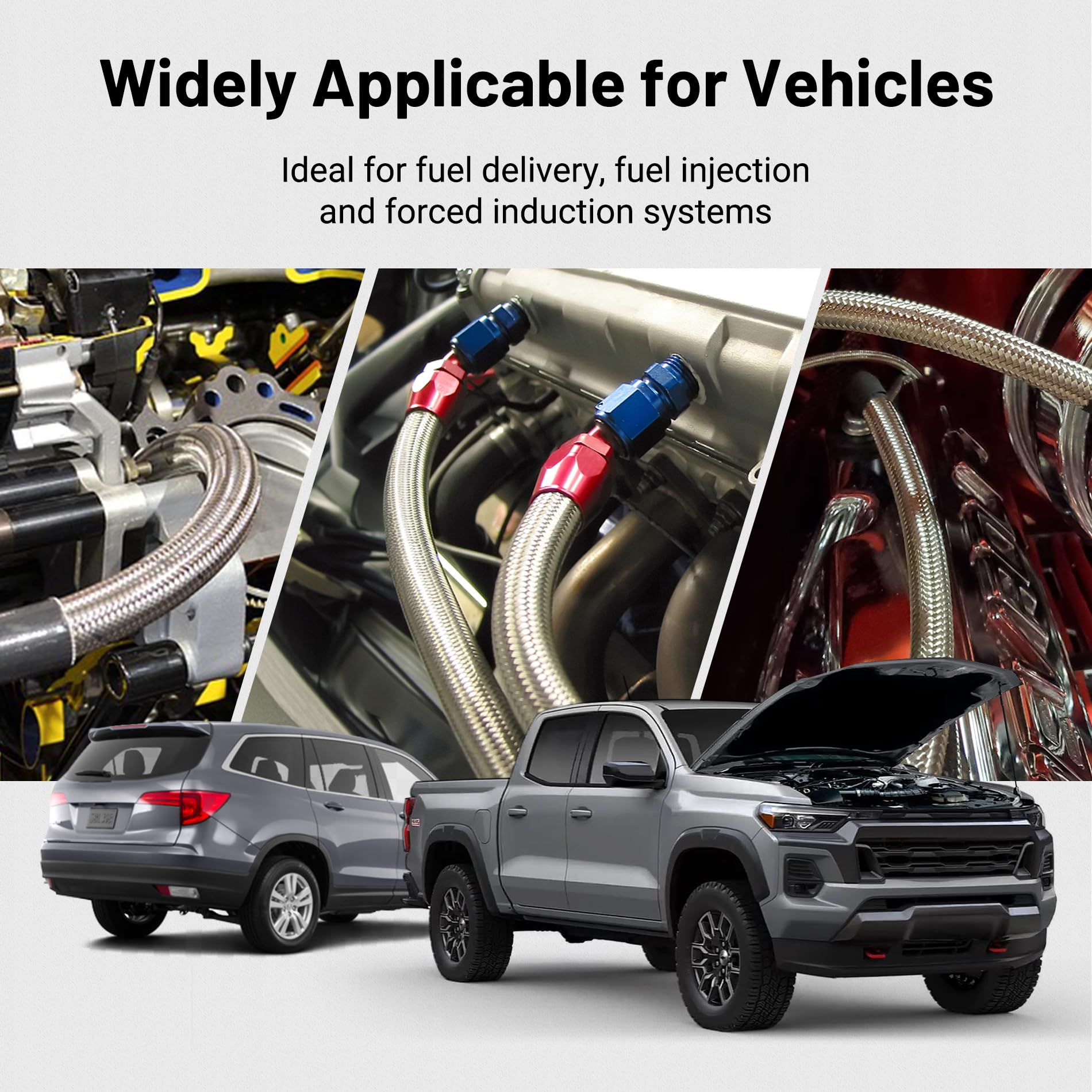 EVIL ENERGY PTFE Fuel Lines Kit, ideal for fuel delivery, fuel injection systems