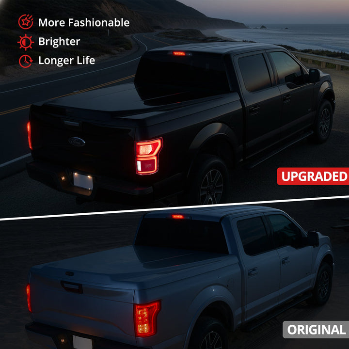 EVIL ENERGY Fit For Ford F150 2018-2020 LED Tail Light with Blind Spot Left Driver/Right Passenger Side Taillight Rear Brake Lamp Signal Assembly (Module NOT Included) - EVILENERGY