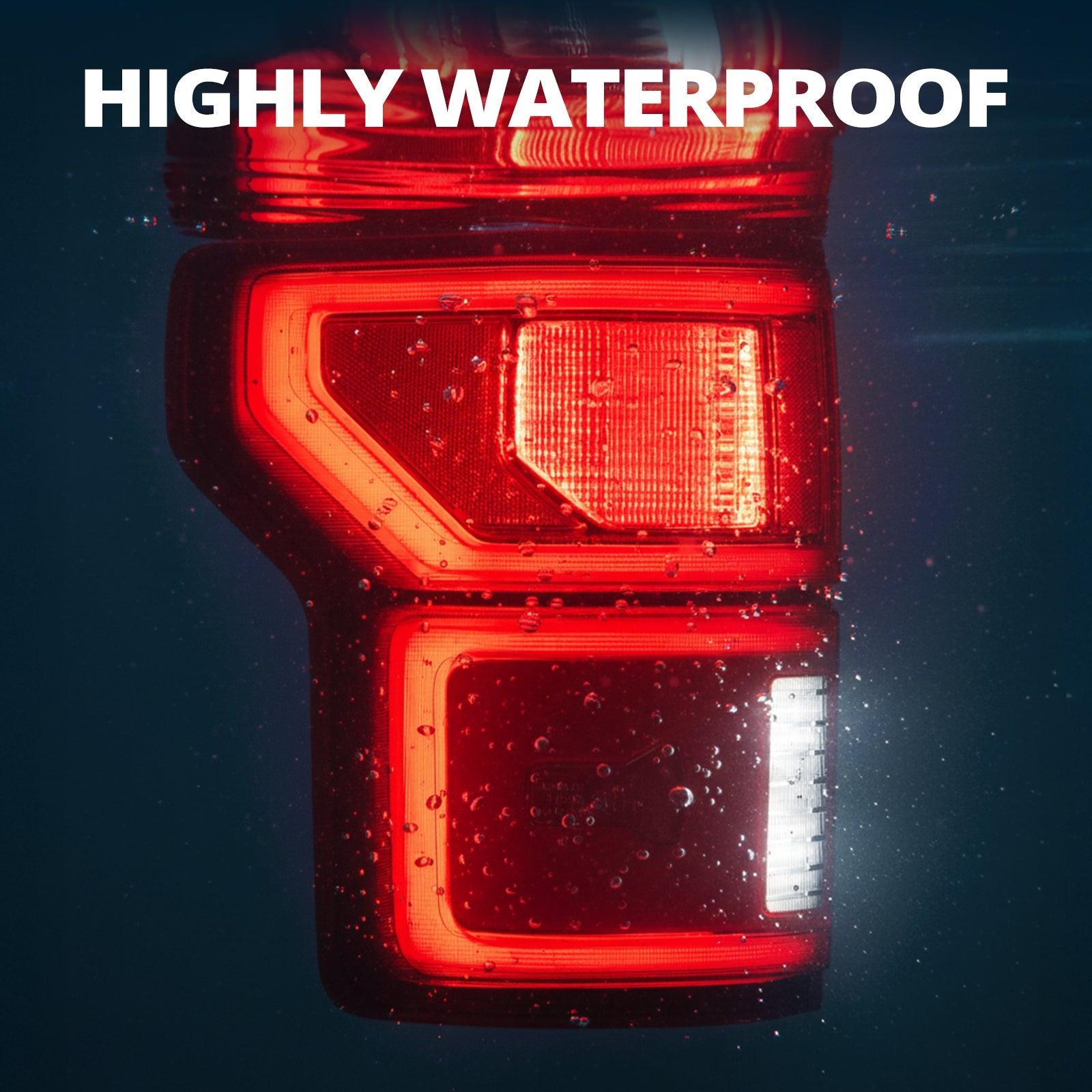 EVIL ENERGY Fit For Ford F150 2018-2020 LED Tail Light with Blind Spot Left Driver/Right Passenger Side Taillight Rear Brake Lamp Signal Assembly (Module NOT Included) - EVILENERGY