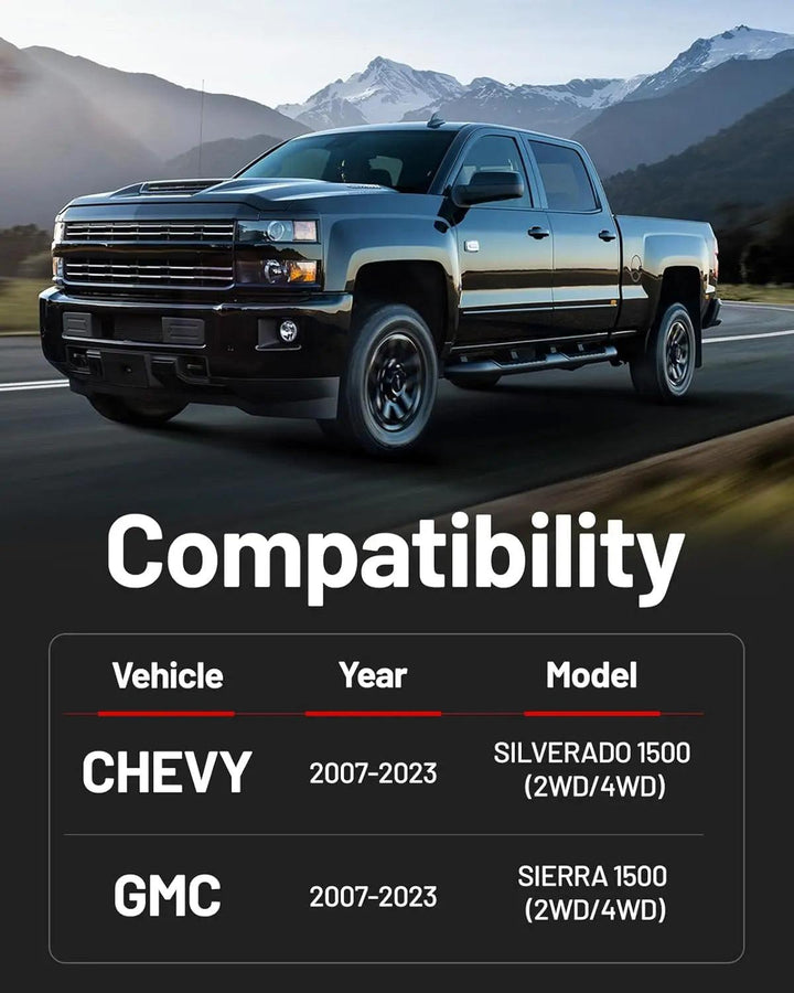 EVIL ENERGY EVIL ENERGY Front Leveling Kits For 2007-2023 Chevy Silverado 1500 GMC Sierra 1500 2WD 4WD Suspension Forged Strut Spacers Lift Kits(2-3 inch )