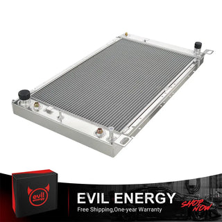 EVIL ENERGY Lightweight 2-Row 30mm Radiator | High-Performance Cooling for Compact Vehicles | Fits 1999-2013 Silverado, Tahoe, GMC Sierra, Hummer H2 4.8L, 5.3L, 6.0L, 6.2L - EVILENERGY