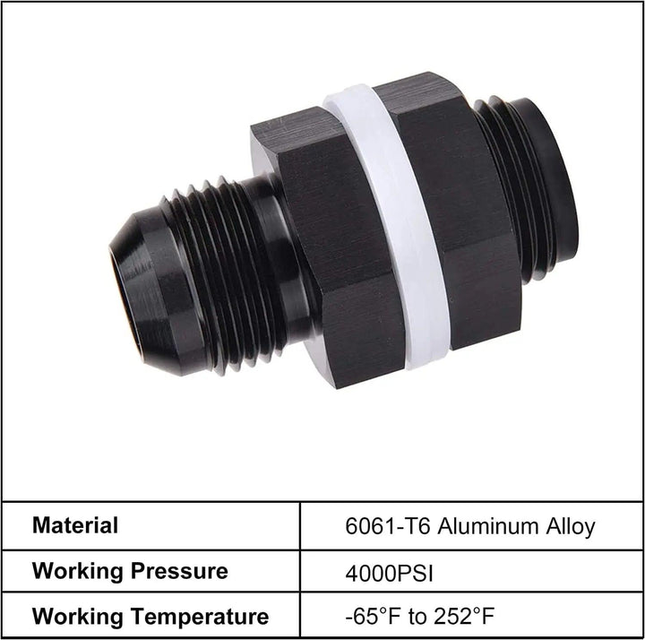 EVIL ENERGY 10-gallon fuel cell kit with aluminum fuel tank, fuel hoses, AN fittings including 8AN 3/4-16 UNF, 2 oil-resistant PTFE washers, locking nut, fuel filter, pressure gauge, and complete installation accessories, free shipping and 180-day return