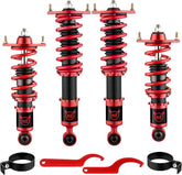 EVILENERGY EVIL ENERGY Coilovers Compatible for Mazda Miata MX-5 NA NB 1989-2005, Height Adjustable Lowering Kit, Twin-Tube Coilover Suspension Kit for Comfortable Ride, Red