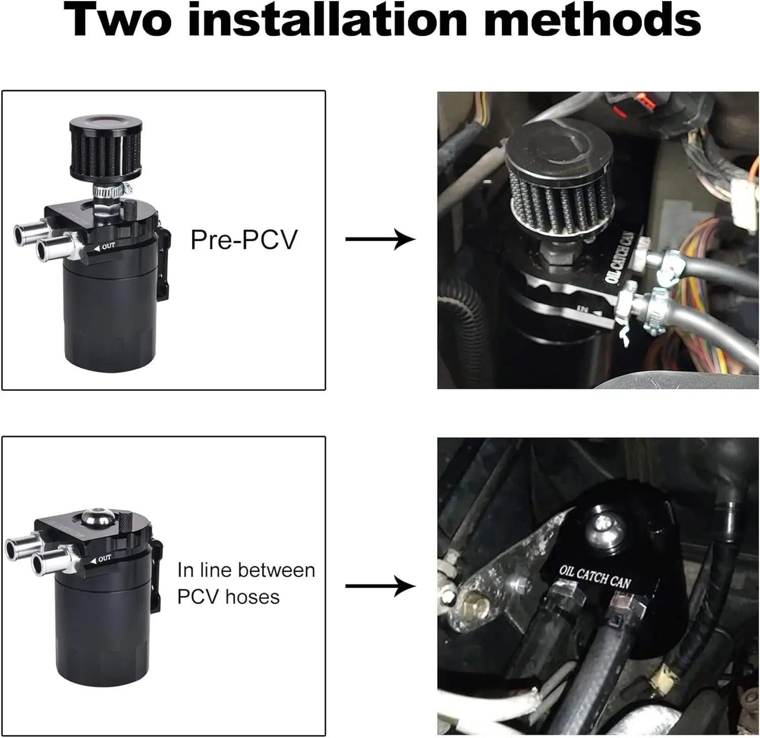 EVIL ENERGY Bundle: Overflow Tank + Baffled Oil Catch Can + 4ROW LS Swap Radiator for 1988-2000 GM GMT400/Escalade V8 - EVILENERGY