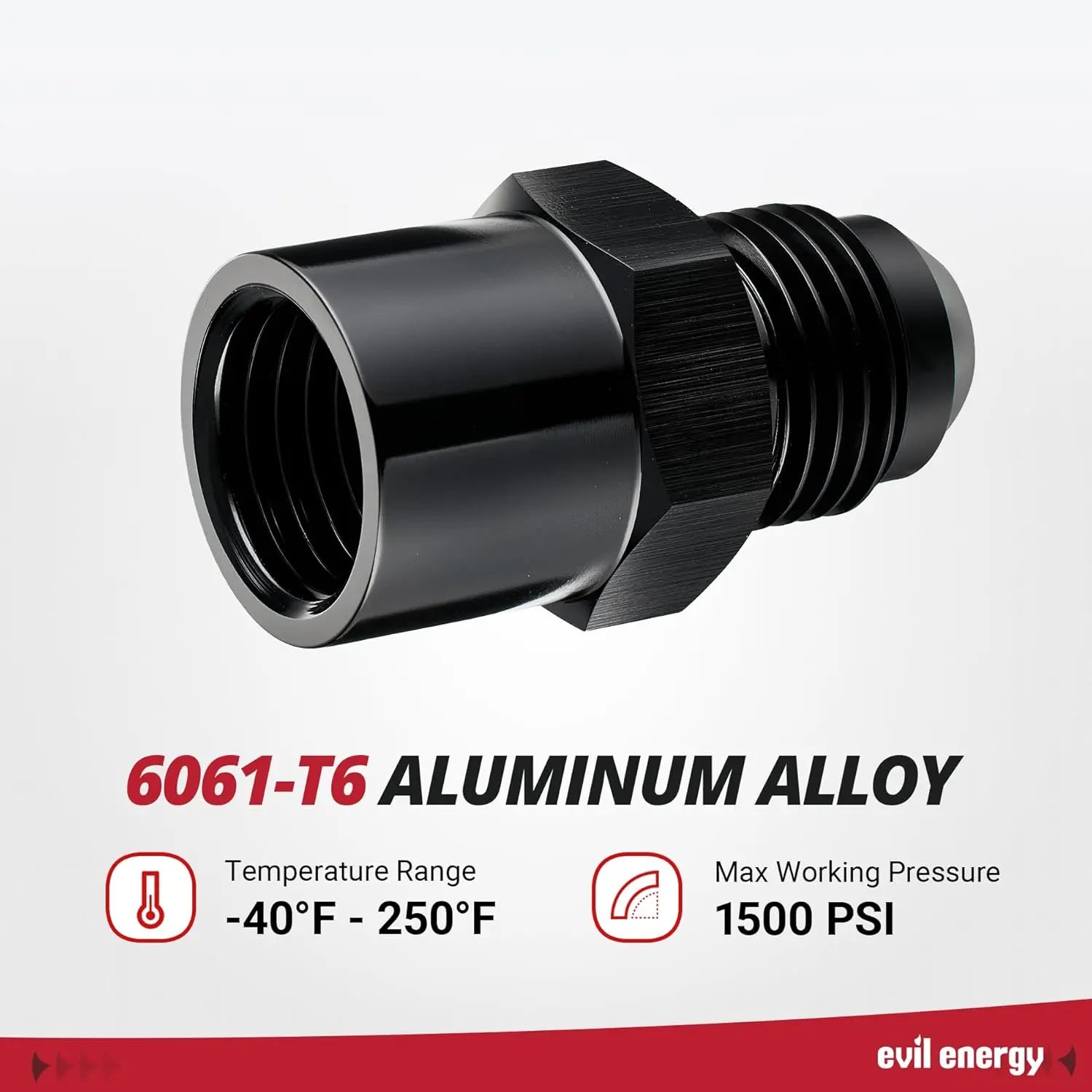 EVILENERGY EVIL ENERGY TBI/Vortec 87-98 Truck 6AN Male to Female M14x1.5 Return Fuel Line Adapter Fitting O Ring Power Steering Hose End Connector Aluminum