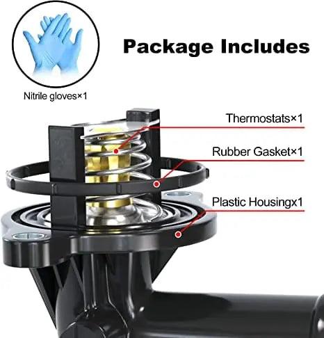 Evilenergy EVIL ENERGY Thermostat Housing Assembly 05184651AF 49569 Compatible with 2011-2015 Dodge Durango 2011-2020 Jeep Grand Cherokee 3.6L
