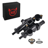 evilenergy EVIL ENERGY Thermostat Housing assembly 68003582AB 902-319 Compatible with Chrysler Sebring Dodge Avenger Caliber Journey 2.4
