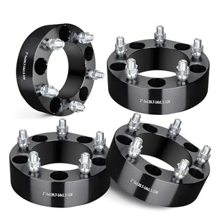 EVIL ENERGY 5x5.5 Wheel Spacers 2 inch Compatible for Ram 1500 2012-2018, 5x139.7 mm 5 Lugs 108 mm Hub Bore M14x1.5 Studs Black, - EVILENERGY