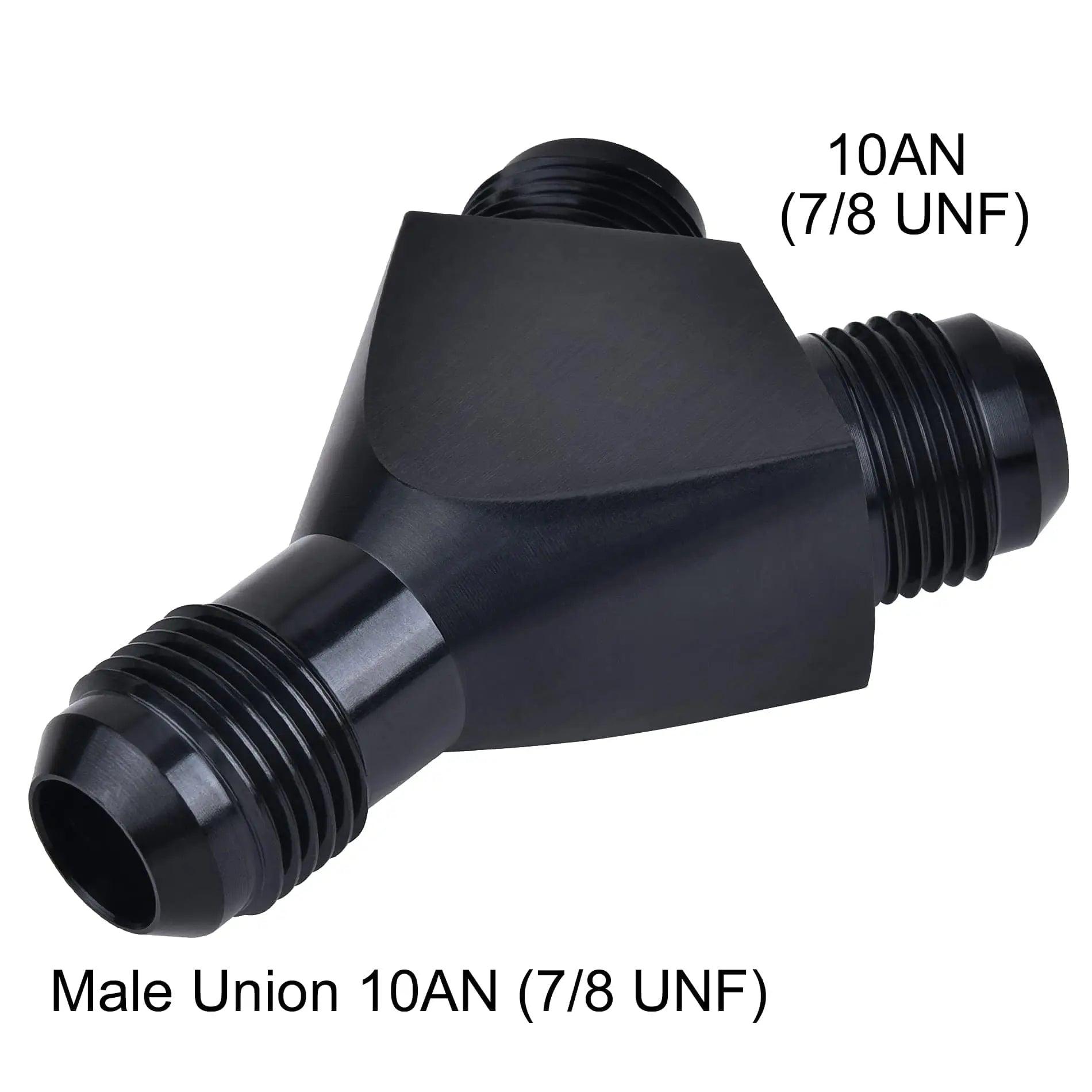 Evilenergy EVIL ENERGY Y Block Flare Fitting Adapter Union Splitter Black