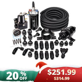 EVIL ENERGY CPE/PTFE LS Swap fuel kit ,Fuel Filter, 6AN Fuel Line & Fittings | 20-120PSI Fuel Pressure Regulator | Fuel Pump