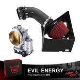 EVIL ENERGY Cold Air Intake Kit & 85mm Electronic Throttle Body Bundle for 2014-2018 Ram 2500 3500 6.4L HEMI V8 — Includes Air Filter & TPS 4-Bolt