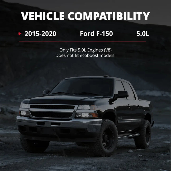 EVIL ENERGY Cold Air Intake vehicle compatibility, 2015-2020 Ford F-150 5.0L