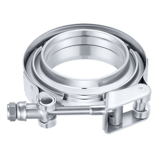 EVIL ENERGY V Band Clamp with Flange Male Female Quick Release Stainless Steel(2.5/3.0 Inch)