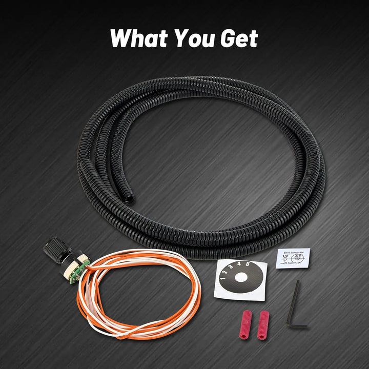 EVILENERGY SOTF Switch Compatible for 2011-2020 Ford 6.7L Powerstroke, 5-Position Fuel Temp Shift-On-The-Fly Switch with Connector