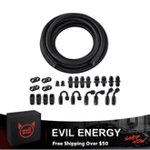 EVIL ENERGY 20FT CPE Fuel Line Kit, AN4/6/8/10 Nylon Braided Fuel Line Hose with Fittings Kit