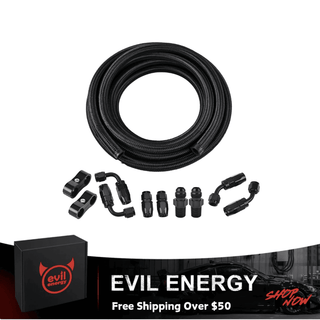 EVIL ENERGY 10FT AN6/8/10 CPE Fuel Line With 10 Pcs Fitting Kits - EVILENERGY