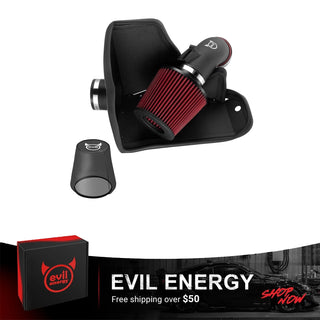 Evil Eenrgy Car air filter with red core and black housing