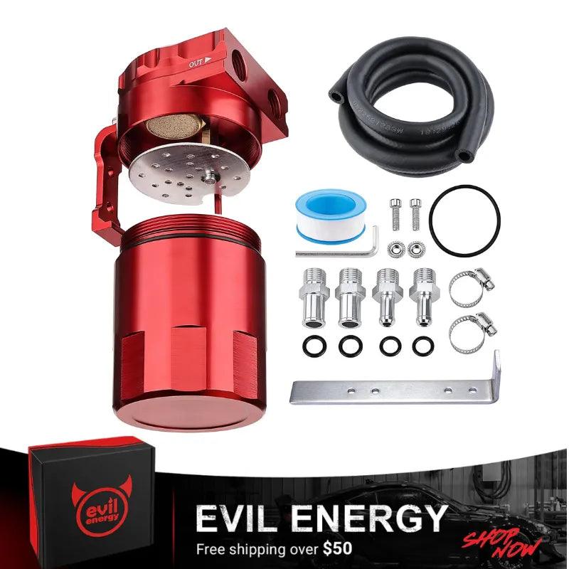 EVIL ENERGY Baffled Oil Catch Can with Breather Filter 300ml