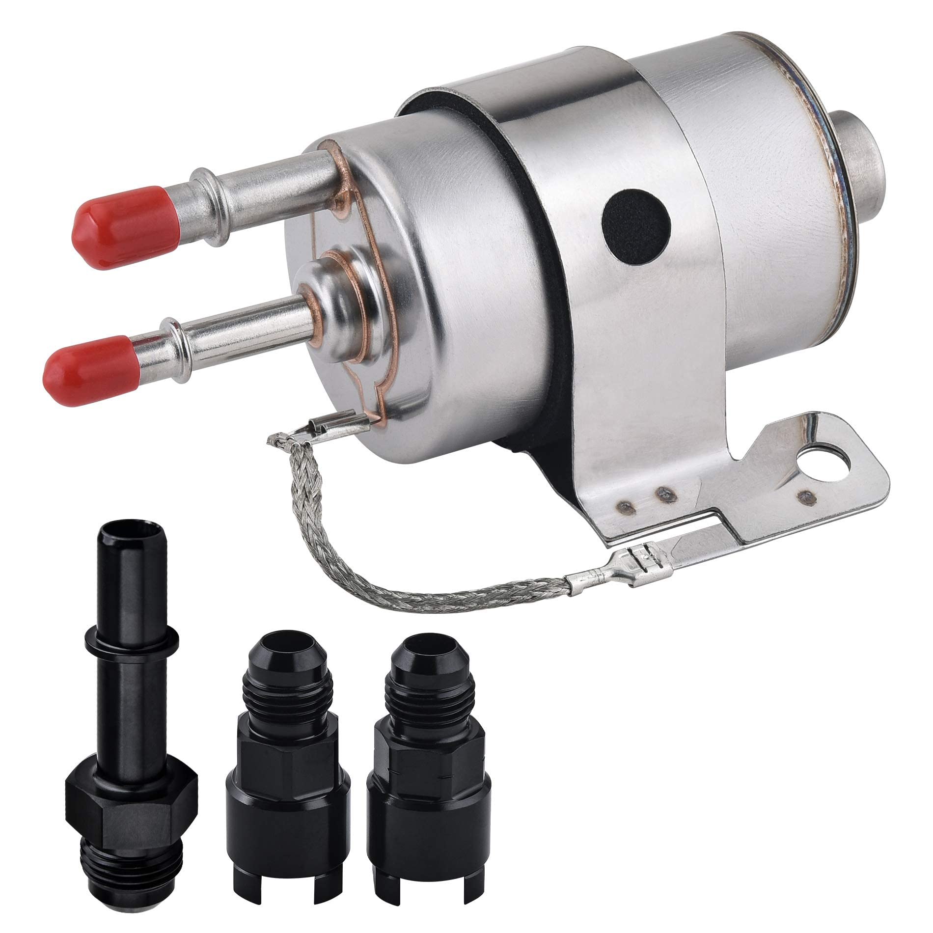 EVIL ENERGY Fuel Filter Regulator 58PSI Inline Fuel Pump with 6AN CPE 25FT Fuel Hose Kit - EVILENERGY