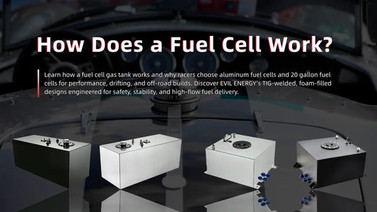 Learn how fuel cell gas tanks work and why racers trust EVIL ENERGY aluminum and 20 gallon fuel cells for performance, drifting, and off-road builds.