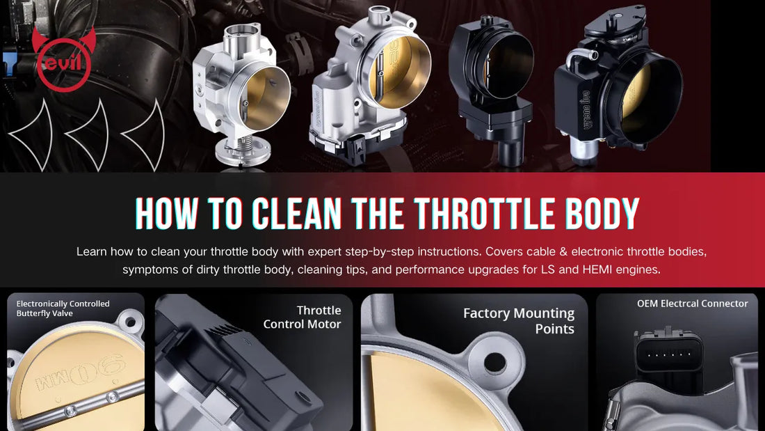 Learn how to clean your throttle body with expert step-by-step instructions. Covers cable & electronic throttle bodies, symptoms of dirty throttle body, cleaning tips, and performance upgrades for LS and HEMI engines.