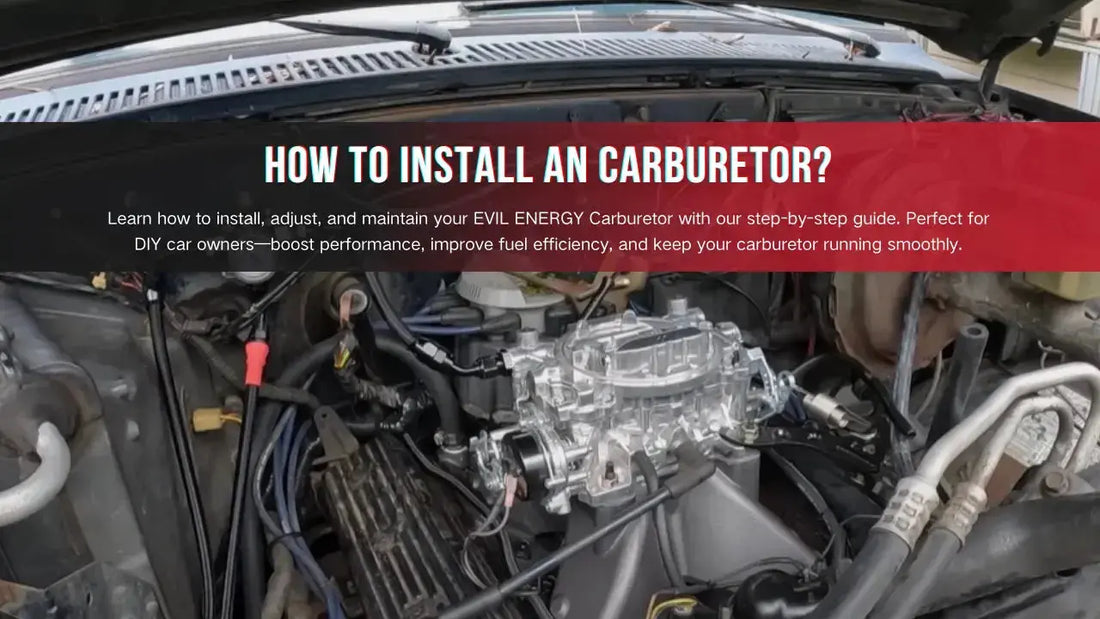 Learn how to install, adjust, and maintain your EVIL ENERGY Carburetor with our step-by-step guide. Perfect for DIY car owners—boost performance, improve fuel efficiency, and keep your carburetor running smoothly.