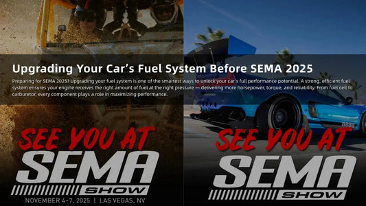 Get your car ready for SEMA 2025 with EVIL ENERGY’s expert fuel system upgrade tips — from fuel pumps and filters to fuel rails, regulators, and carburetors.