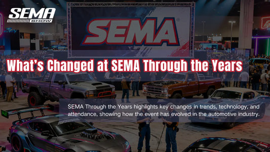 SEMA Through the Years highlights key changes in trends, technology, and attendance, showing how the event has evolved in the automotive industry.